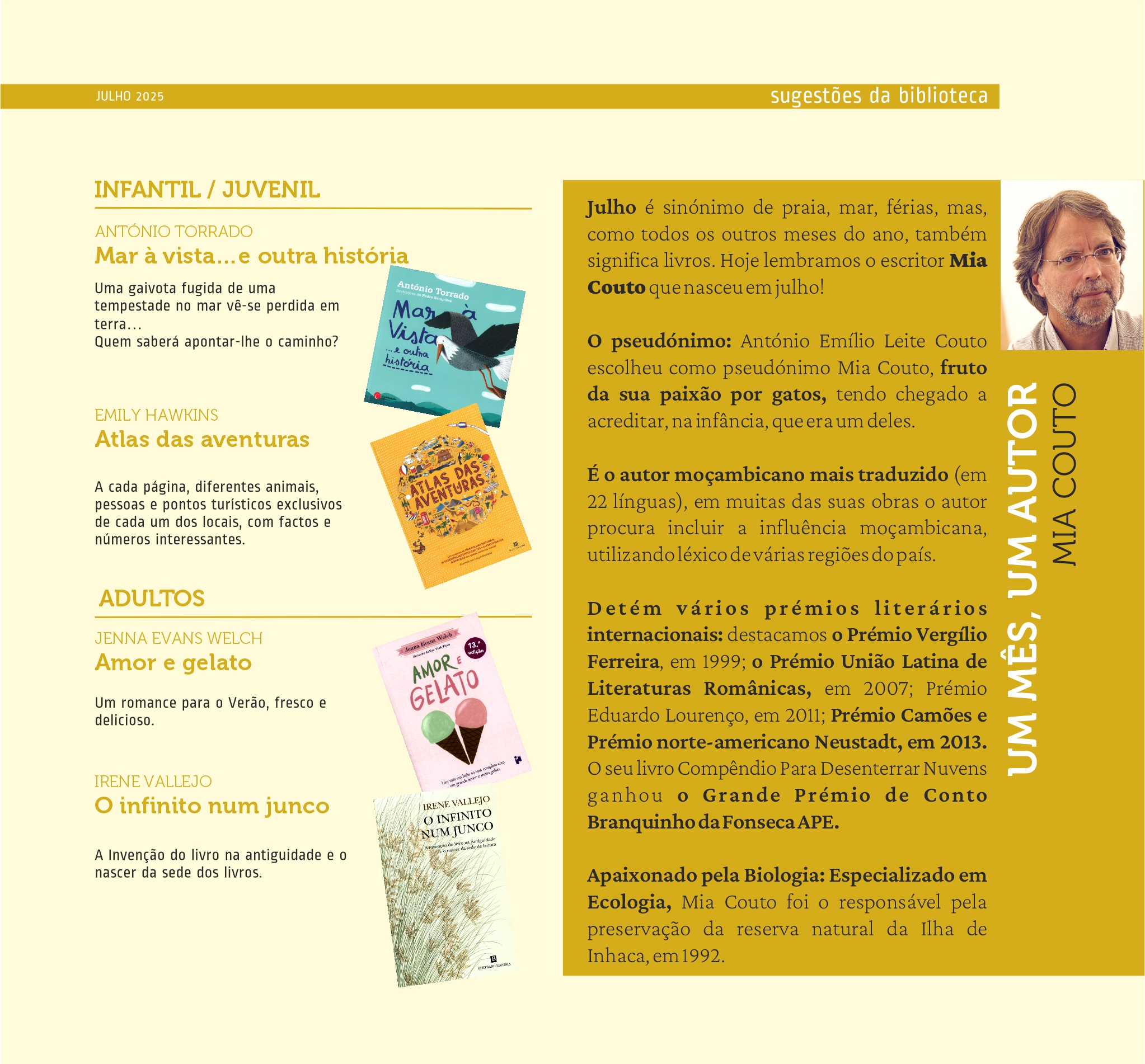Novidades de julho