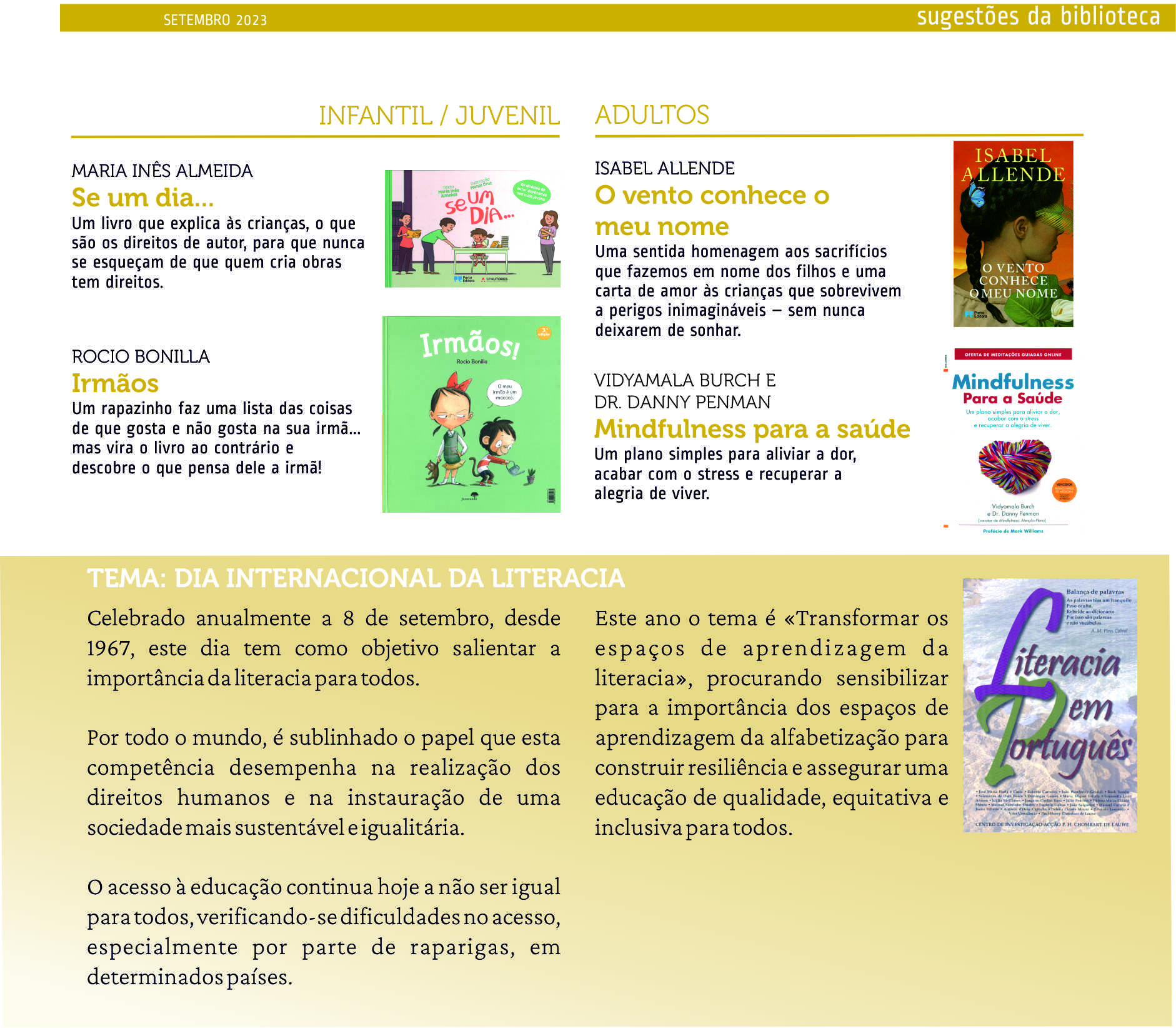 novidades setembro
